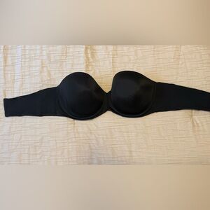 Cacique Elegant Black Strapless Bra